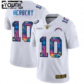 Lasten Los Angeles Chargers NFL Pelipaita Justin Herbert 10 Nike 2020 Monivärinen Valkoinen